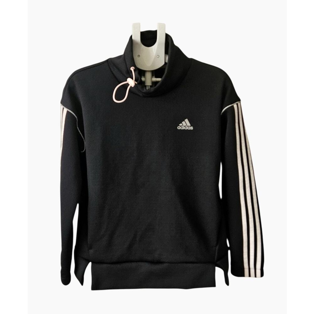 Adidas Black and White Intuitive Warmth Pullover Sweatshirt Women's SZ. S